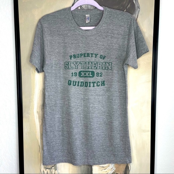 american Apparel Property of Slytherin House Quidditch 1992 Tshirt - Picture 1 of 4